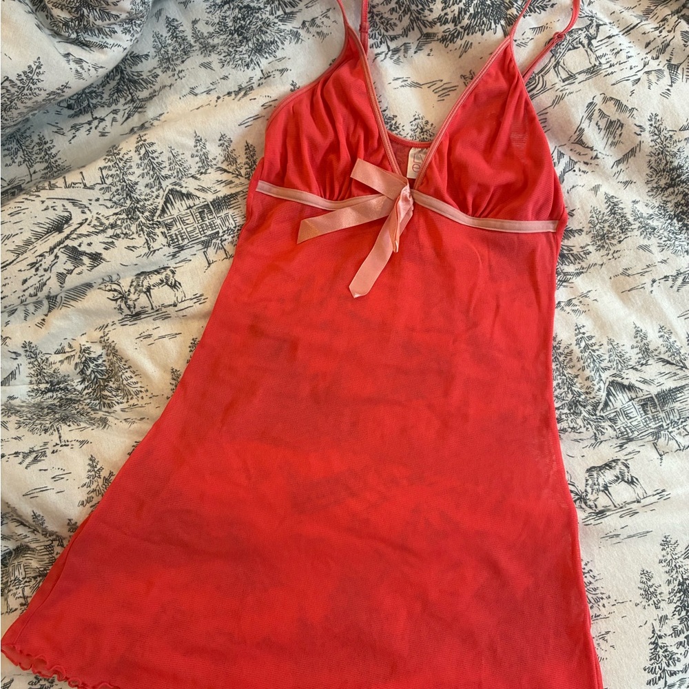 Small LVER pink transparent dress